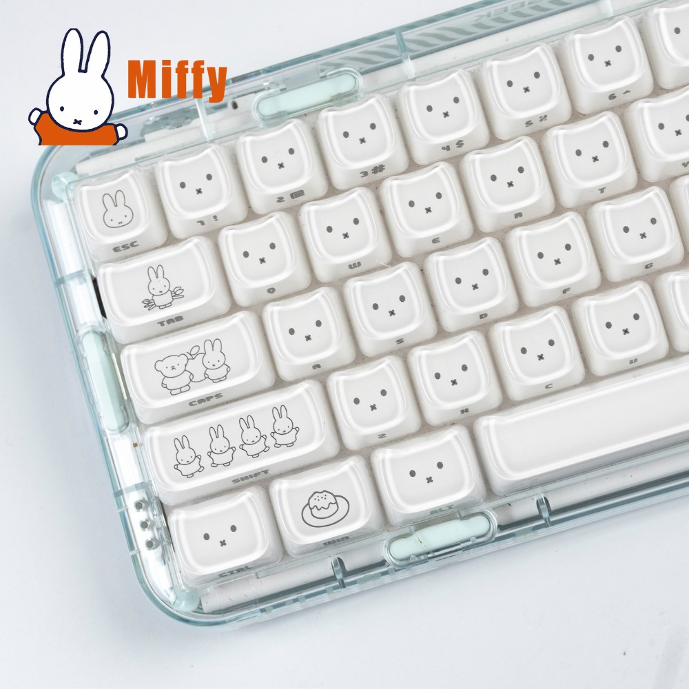Gaming Keyboard Non Mechanical - Клавишные колпачки Kawaii Miffy с милым