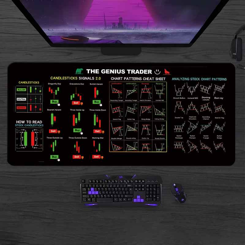 Gaming Keyboard And Mouse Pad - Кожаный коврик для мыши EXCO Stock
