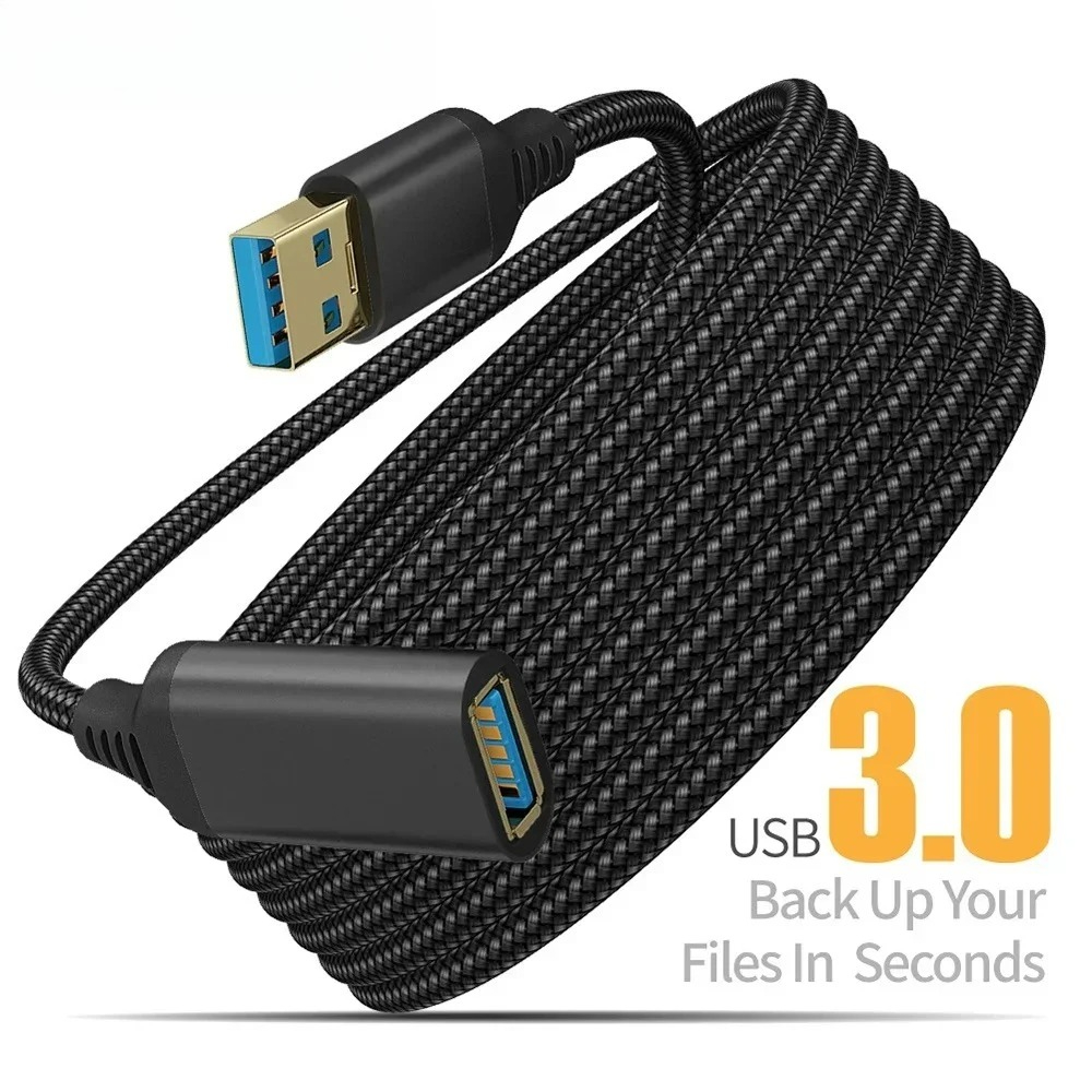 Coiled Usb Cable - Кабель USB 3.0 (штекер-гнездо) в нейлоновой