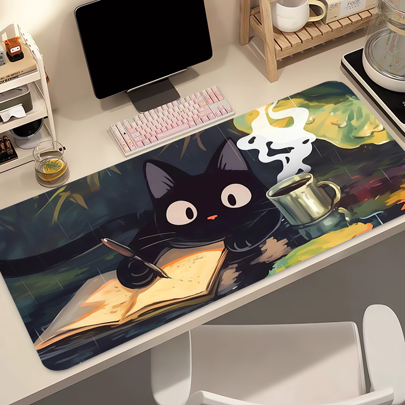Gaming Keyboard Nearby - Kawaii Black Cat Силиконовый мягкий игровой