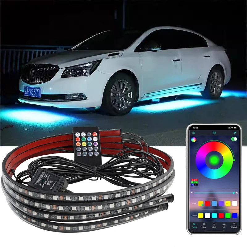 Rgb Underglow Strip - Гибкая светодиодная панель RGB, автомобильная подсветка,