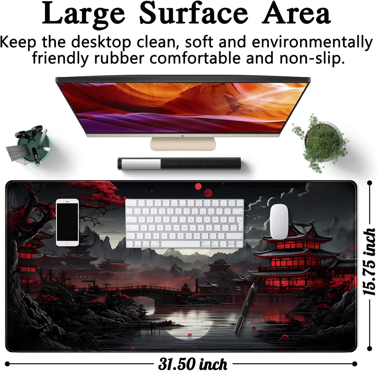 Японский настольный коврик Riv – обзор и цена Gaming Keyboard And Mouse Pad