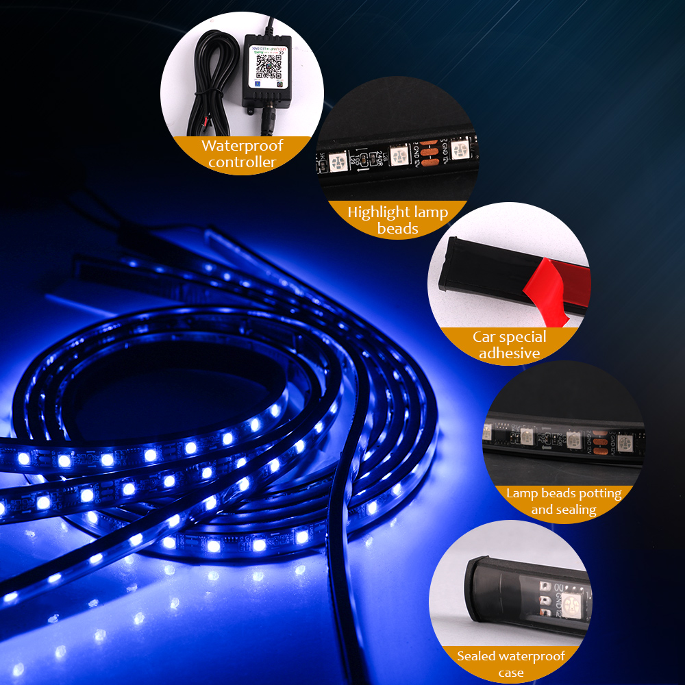 Подсветка автомобиля, подсветк – обзор и цена Rgb Underglow Strip