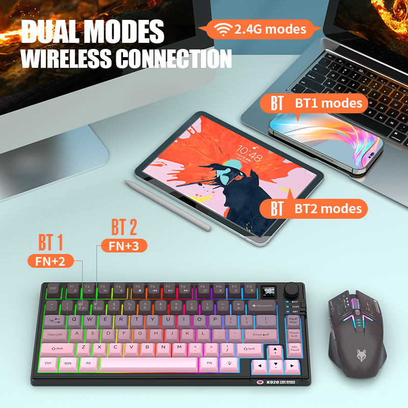 Двухрежимный беспроводной игро – обзор и цена Gaming Keyboard Ergonomic