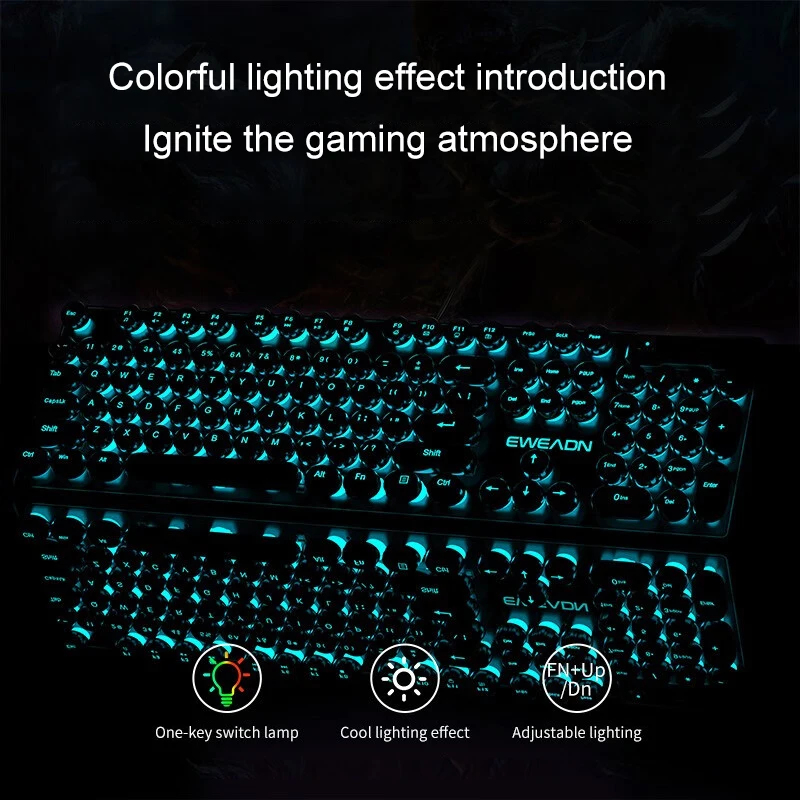 Ретро-панк набор клавиатуры и  – обзор и цена Gaming Keyboard No Rgb