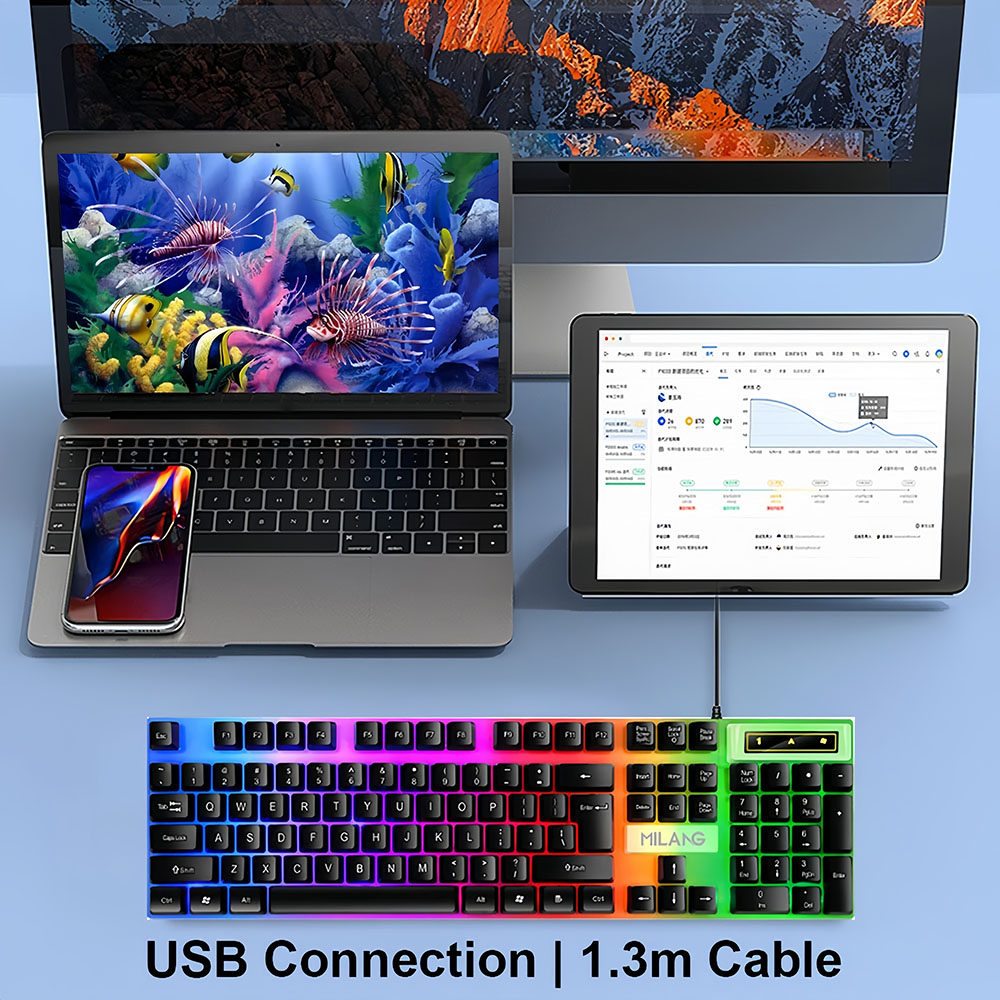Проводная USB-клавиатура KEBID – обзор и цена Gaming Keyboard Budget