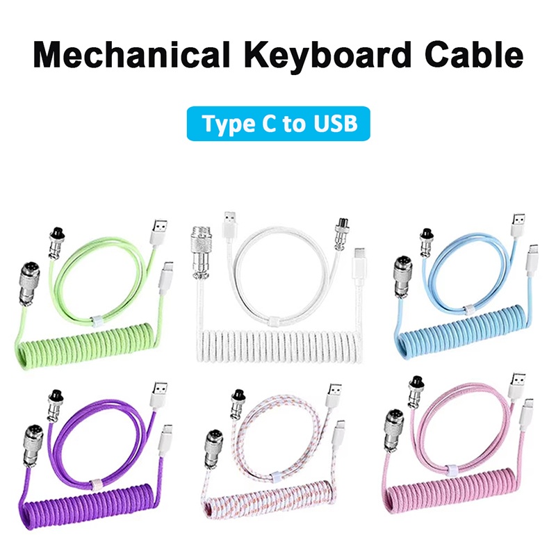 Кабель USB Type C для механиче – обзор и цена Coiled Usb Cable
