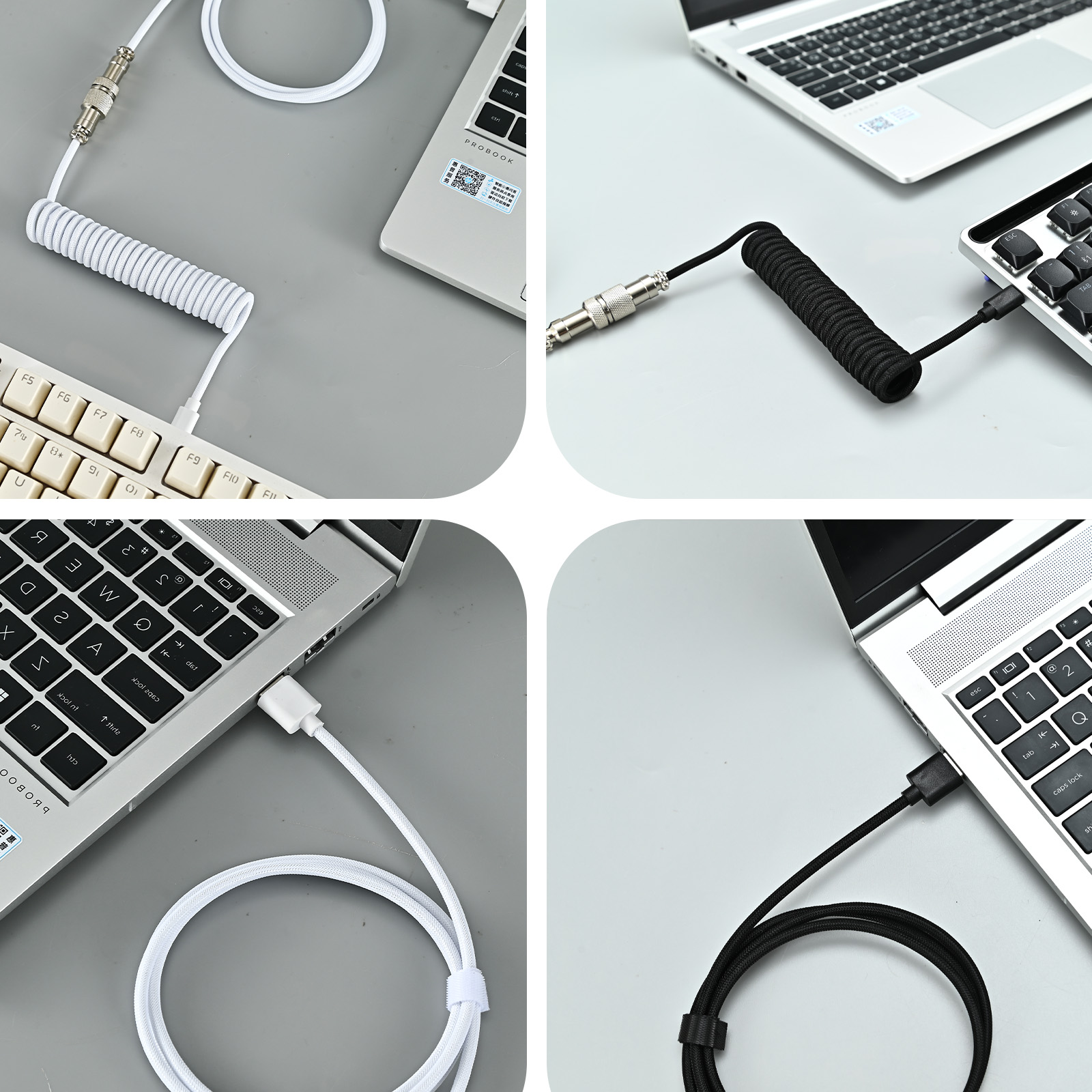 Кабель USB Type C для механиче – обзор и цена Coiled Usb Cable