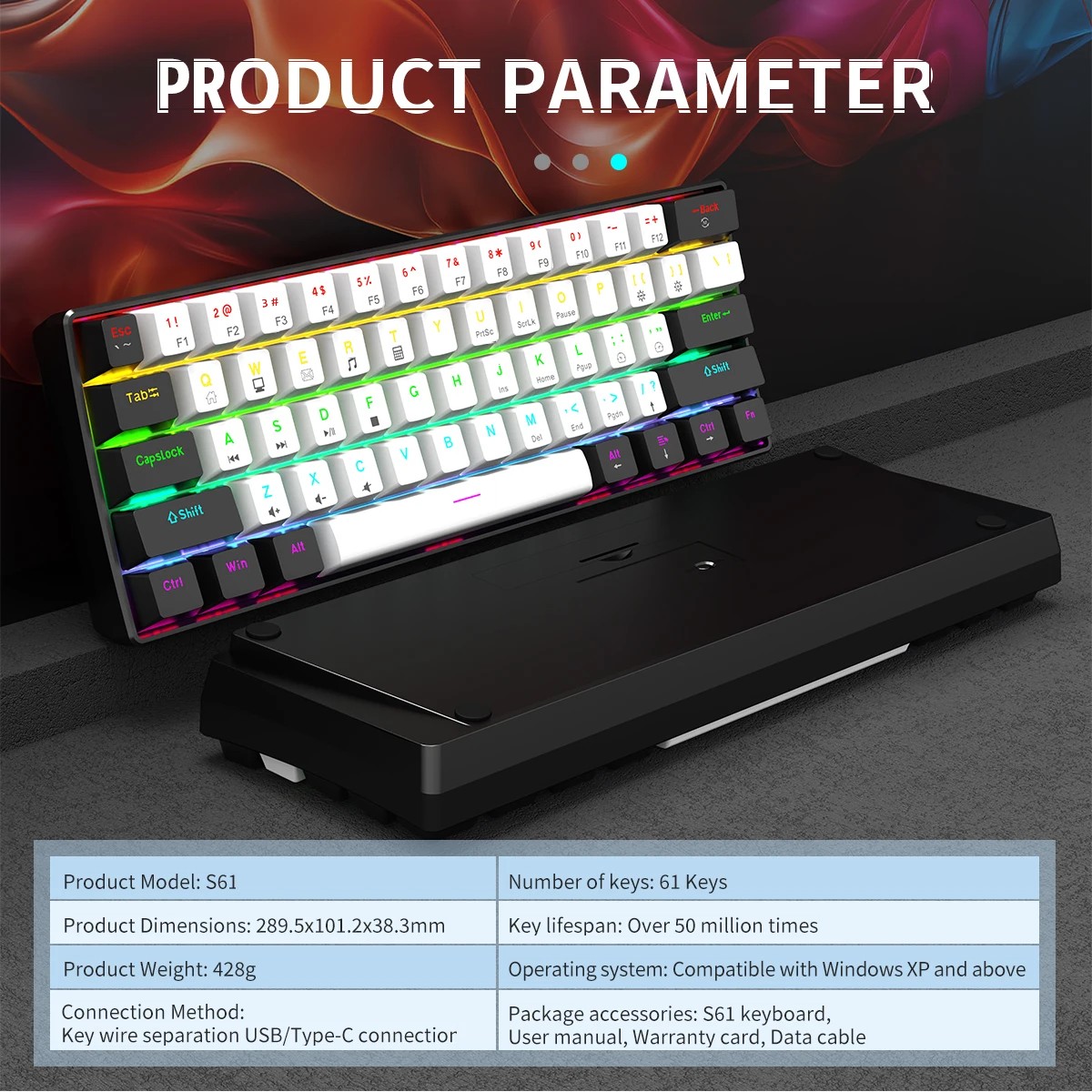 60% проводная игровая механиче – обзор и цена Gaming Keyboard Budget
