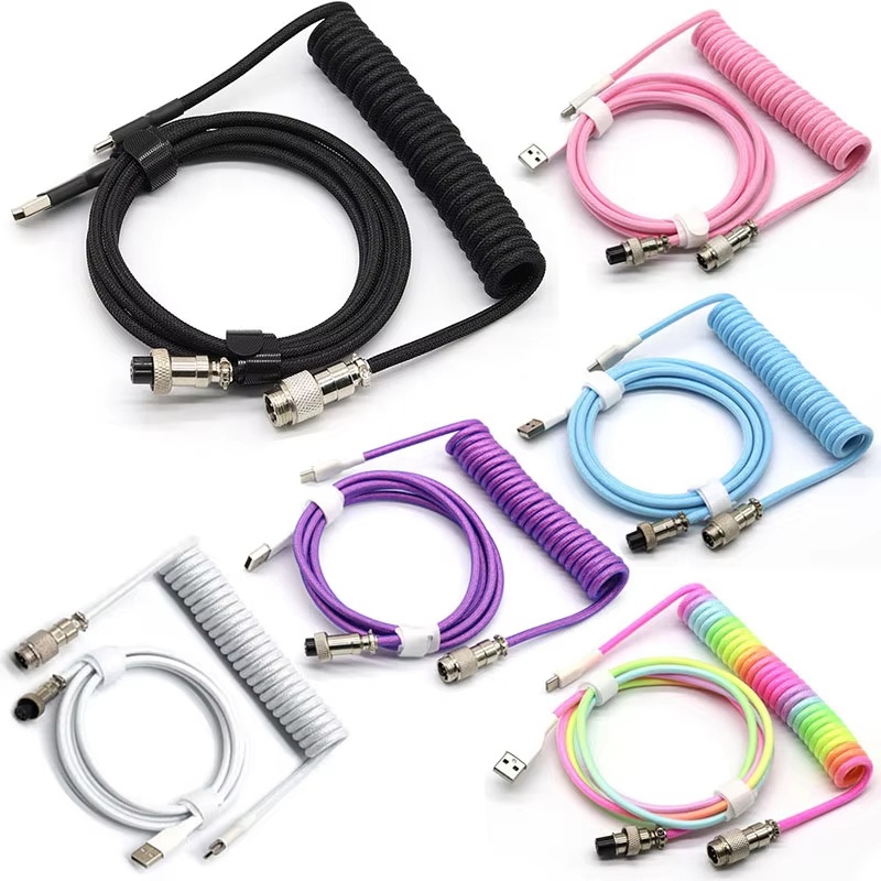 Кабель USB Type-C для механиче – обзор и цена Coiled Usb Cable