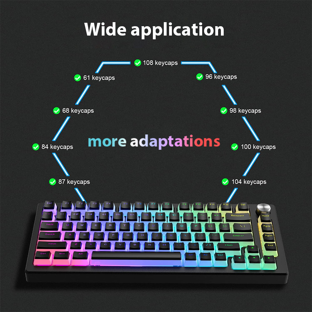 129-клавишные колпачки для кла – обзор и цена Gaming Keyboard No Rgb