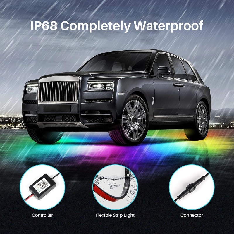 4в1 автомобильный гибкий подсв – обзор и цена Rgb Underglow Strip