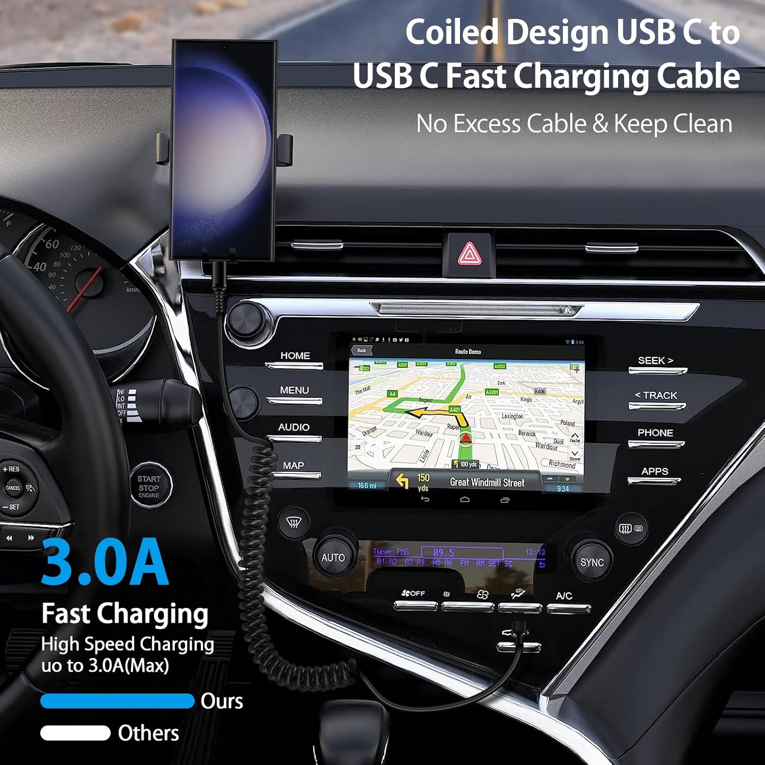 Android Auto USB C — USB C Каб – обзор и цена Coiled Usb Cable