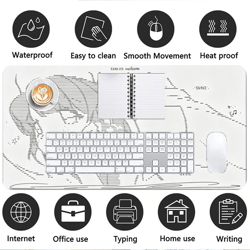 Кожаный коврик для мыши 1 шт., – обзор и цена Gaming Keyboard And Mouse Pad